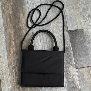 Chic Satin Black Mini Bag for Women